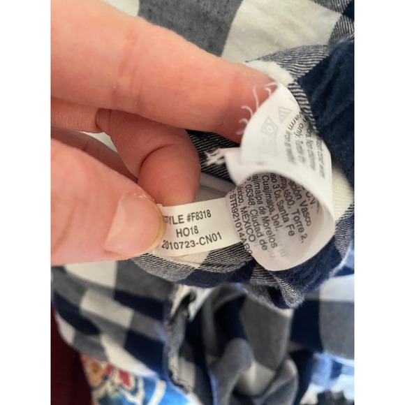 J Crew Factory Mens flannel pajama pants Blue Buffalo Plaid Lounge Sleepwear M - Picture 4 of 7